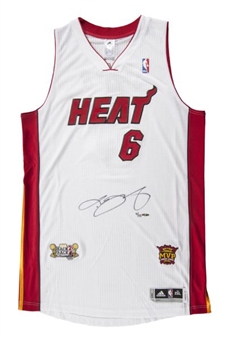 Lebron James Signed Miami Heat Jersey (Upper Deck Authenticated)